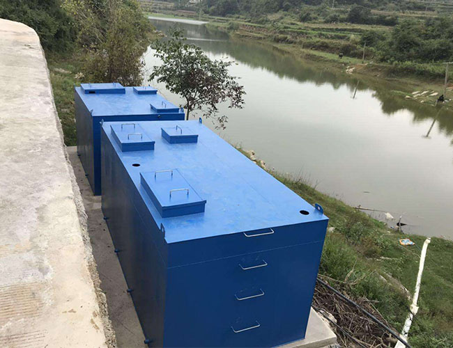 生活污水處理設備安裝現場